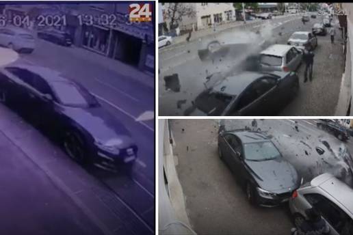 VIDEO Pogledajte jureći Audi prije sudara u Dubravi: Letio je kao metak po tračnicama