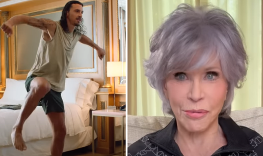 Ibrahimović i Jane Fonda snimili zajedničku reklamu: 'Zlatane, požuri više. Spuštaj se na pod'