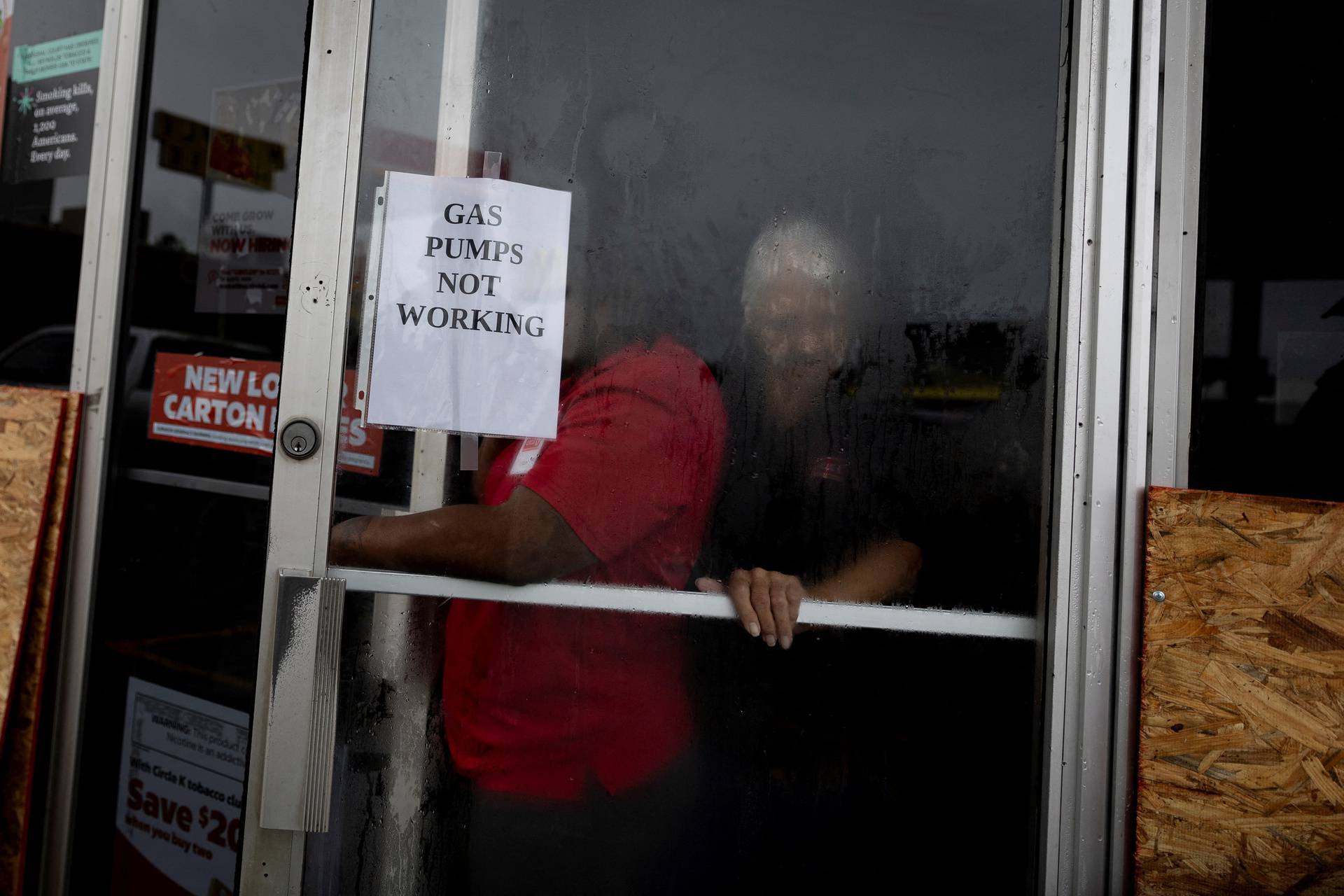 Tropical Storm Francine intensifies before its expected landfall on the U.S. Gulf Coast, in Morgan City, Louisiana