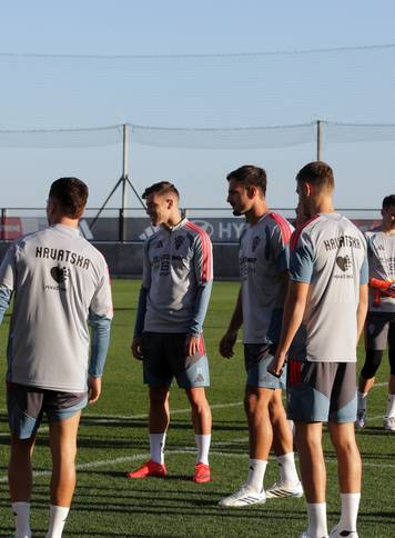 Rijeka: Trening hrvatske nogometne reprezentacije