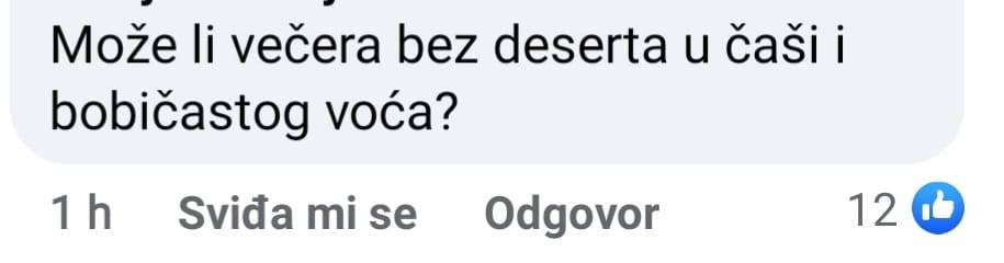 Gledatelji razočarani Željkinim desertom: 'Može li večera bez deserta u čaši i bobičastog voća'