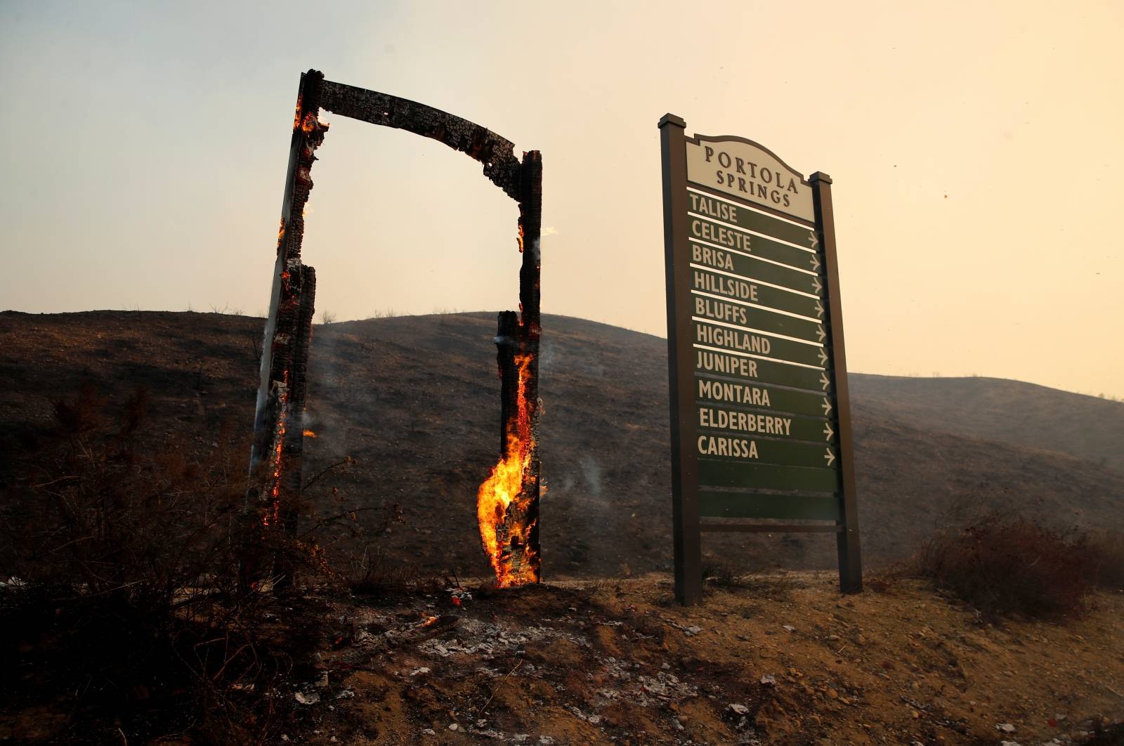 Silverado Fire in California