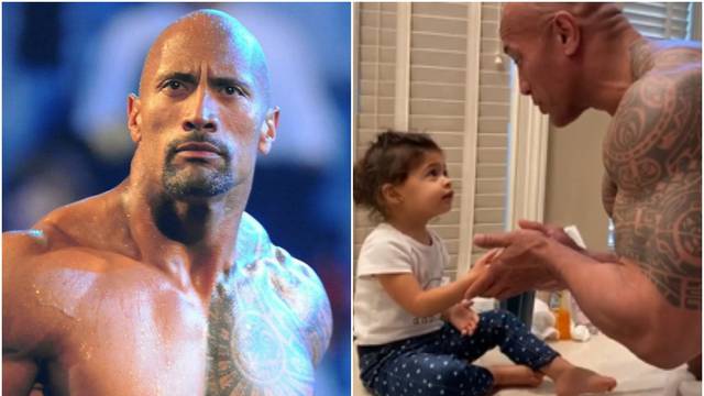 The Rock pjevao kćerkici kako bi ju naučio da mora prati ruke