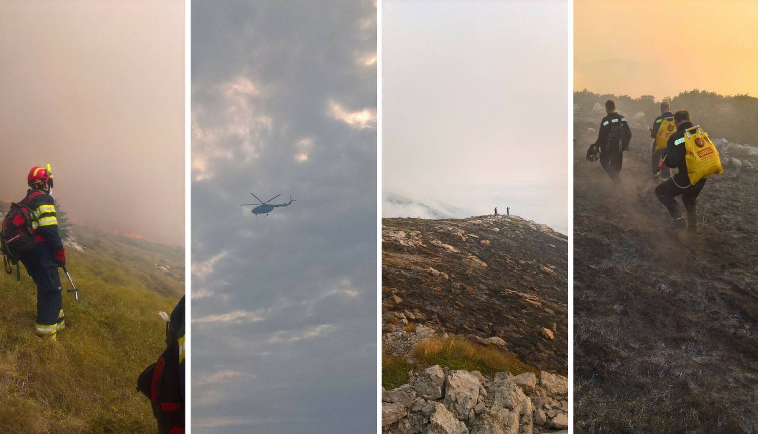 Gusti dim otežava gašenje kod Nacionalnog parka Sj. Velebit