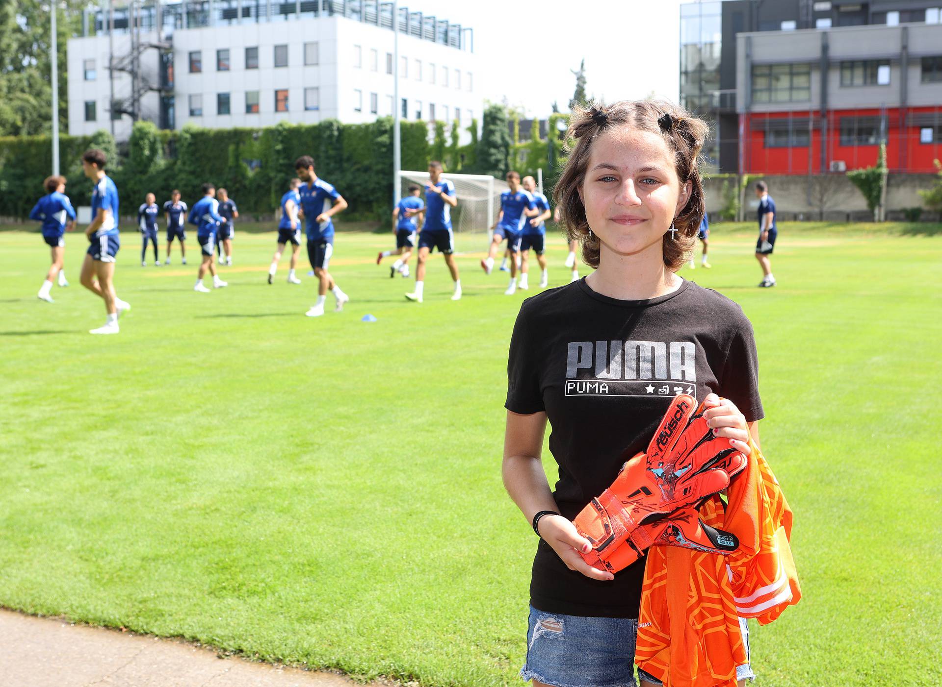 Zagreb: Djevojčica Antonija Bošnjak posjetila GNK Dinamo