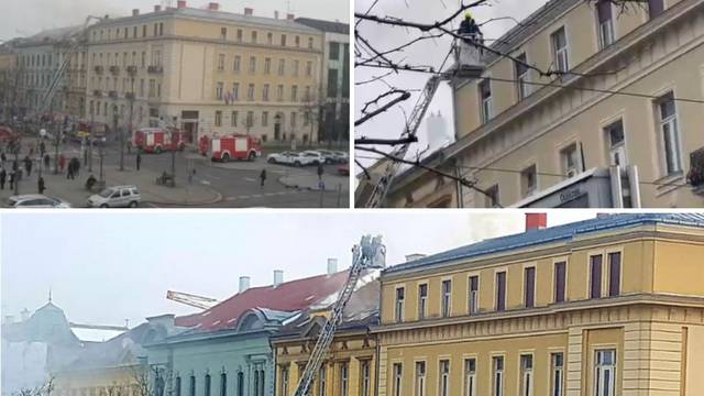 VIDEO Gorjela zgrada u Zagrebu kod Glavnog kolodvora: 'Došla sam vlakom i vidjela gusti dim'
