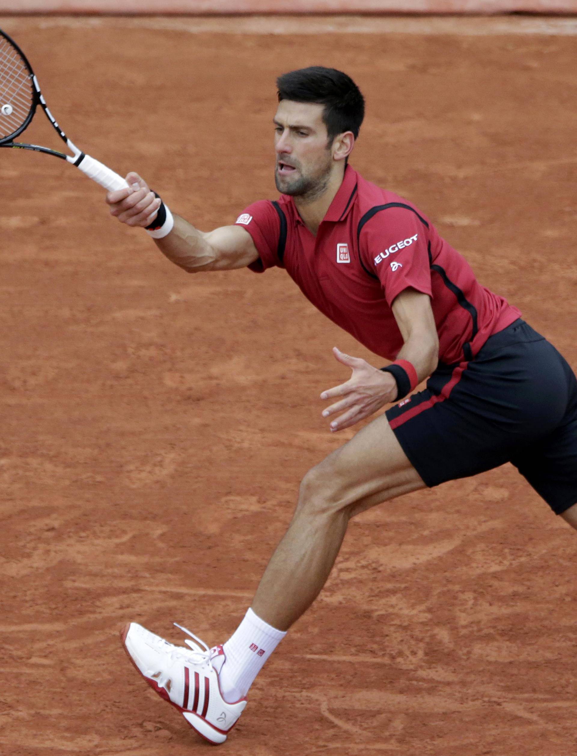 Tennis - French Open Mens Singles Semifinal match - Roland Garros - Novak Djokovic of Serbia v Dominic Thiem of Austria