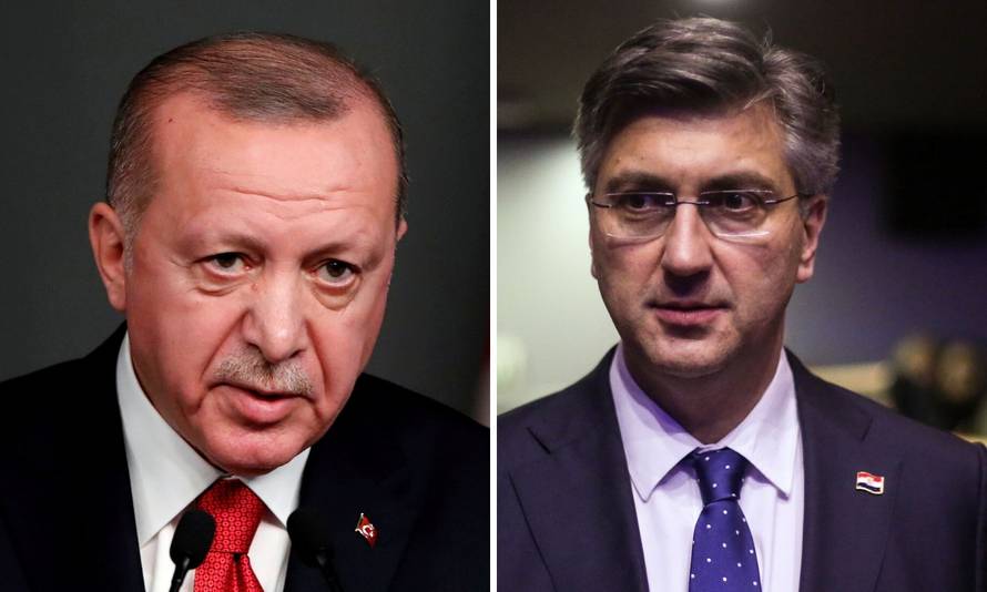 Plenković i Merkel razgovarali s Erdoganom o valu izbjeglica