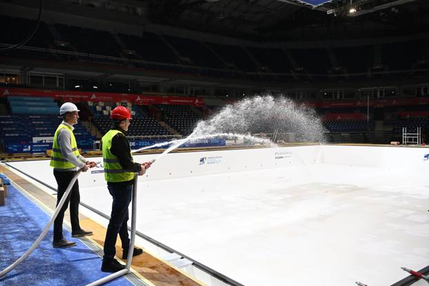 Beograd: Počelo punjenje bazena u Areni gdje će se održati 37. Europsko vaterpolo prvenstvo za muškarce 2026.