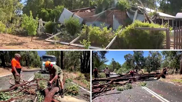 VIDEO Snažna oluja poharala je zapad Australije:  Tisuće ostale bez struje, evakuirali i vrtić...