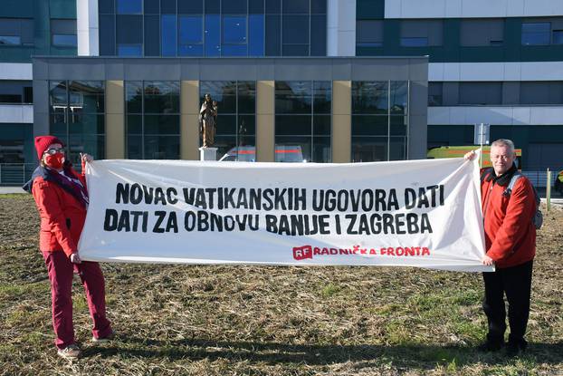 Sisak: Radnička fronta traži da se novac iz Vatikanskih ugovora da za obnovu Banije i Zagreba