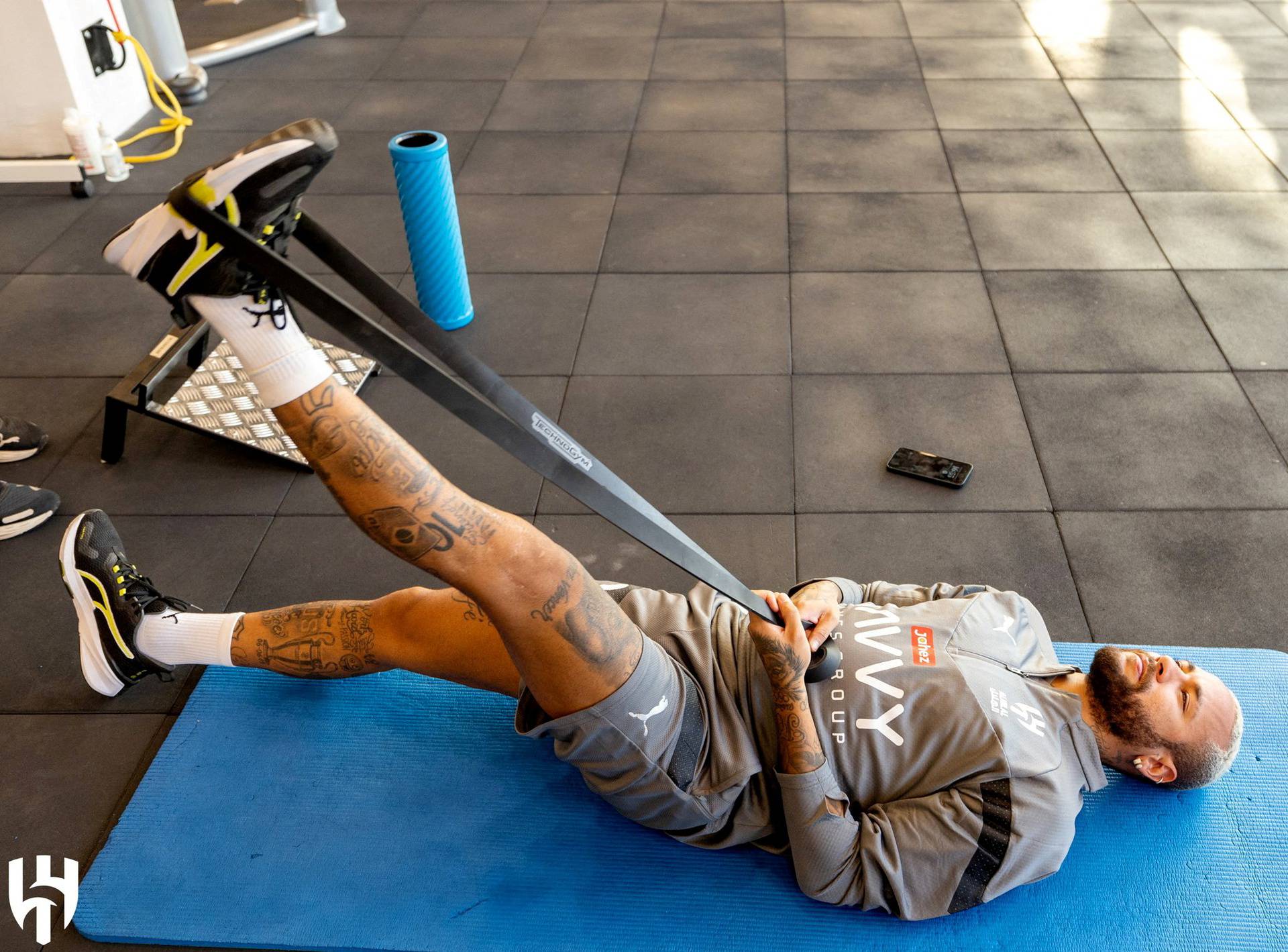 FILE PHOTO: Neymar first training for Al Hilal after injury