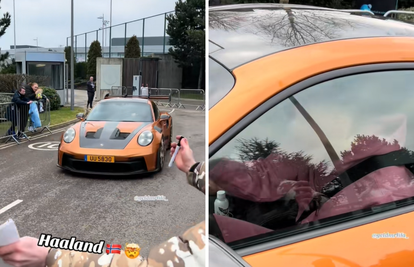 VIDEO 'Može autogram?': Ma kakvi! Haaland projurio pored navijača u novoj skupoj jurilici