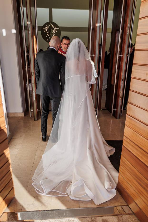 Split: Vjenčanje Hajdukovog nogometaša Anthonyja Kalika i Ivone Glavaš