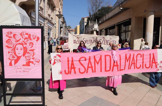 Split: Jubilarni 10. Marš za prava žena, u organizaciji udruge za ženska prava "Domine" i inicijative "Žene Splita"