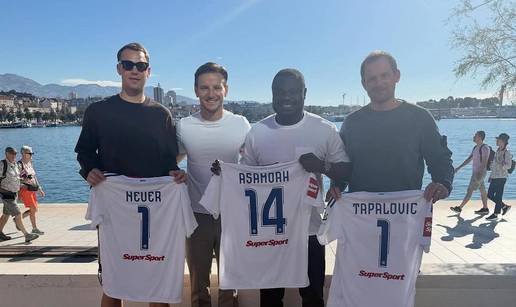 Manuel Neuer posjetio Rakitića u Splitu i dobio Hajdukov dres