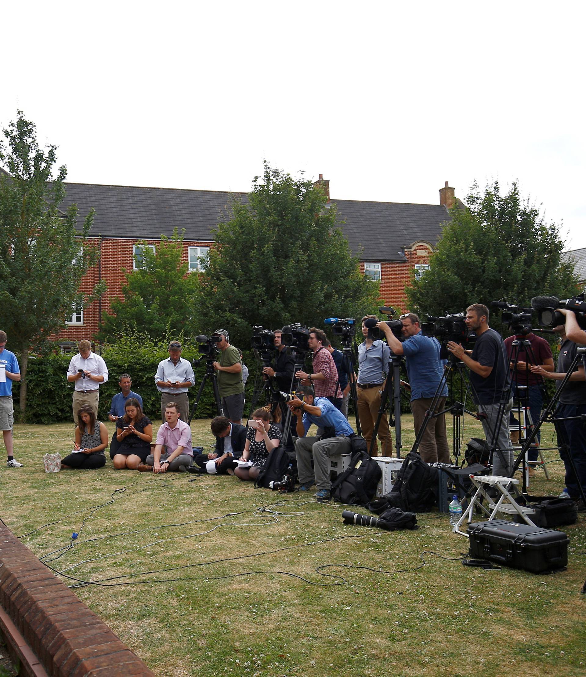Deputy Chief Constable of Wiltshire Police Paul Mills addresses the media outside the Bowman Centre community hall, after two people were hospitalised and police declared a 'major incident', in Amesbury