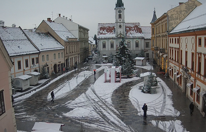 Snijeg u Varaždinu i Međimurju