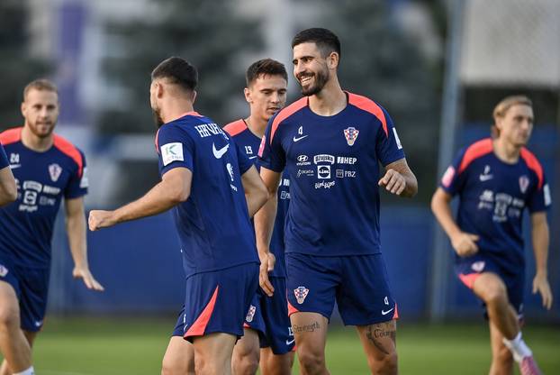 Zagreb: Trening nogometaša hrvatske nogometne reprezetacije