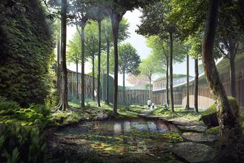 A new Hans Christian Andersen Museum in Odense is seen in an undated artist's rendering