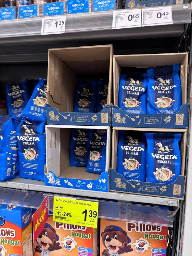 FOTO CIJENE Bili smo u dućanu u Crnoj Gori. Pogledajte koliko koštaju hrvatski proizvodi!