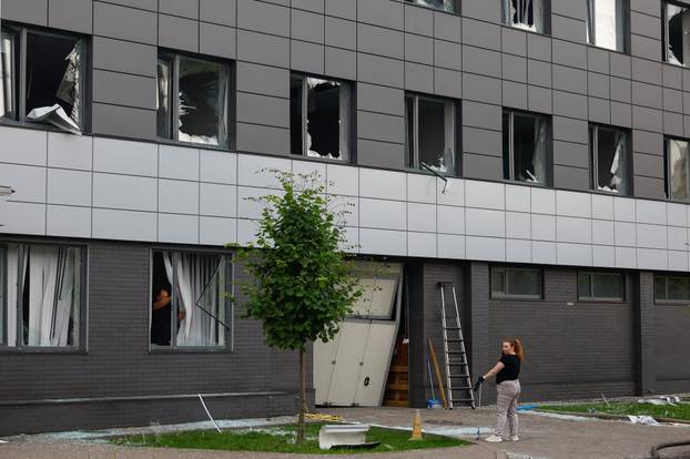Aftermath of a Russian missile attack in Kyiv