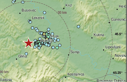 Novi potres kod Siska: 'EMSC kaže da je mali, ali je roknuo'