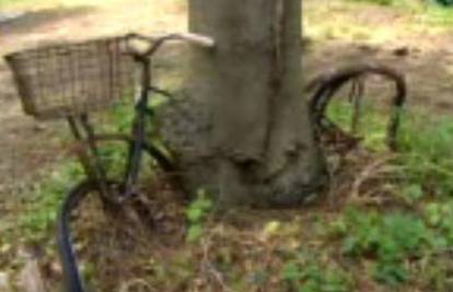 Zaboravljeni i ostavljeni bicikl izrastao u stablo