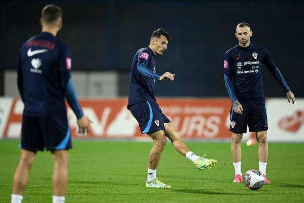 Zagreb: Trening nogometne reprezentacije prije utakmice protiv Latvije