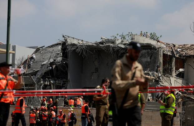 Aftermath of Iran's strike on Israel in Nes Ziona