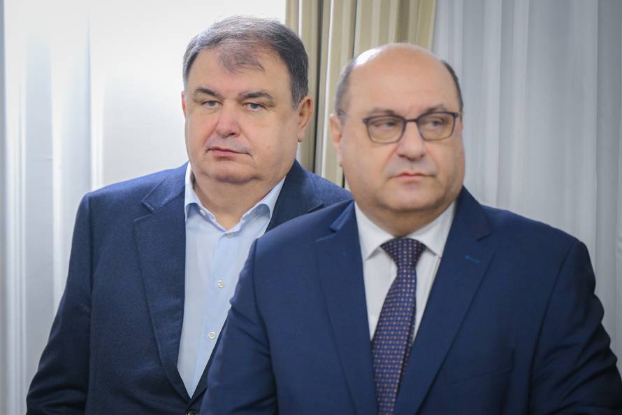 Zagreb: Prijem rukometaša u Banskim dvorima