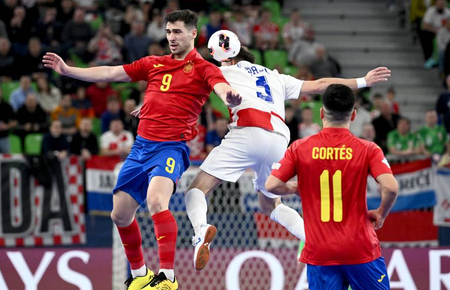 Susret Hrvatske i Španjolske u polufinalu Europskog prvenstva u futsalu