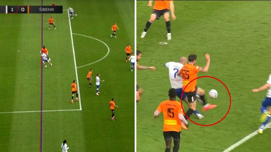 ANKETA Je li Hajduk oštećen protiv Šibenika? Dvije su sporne situacije, procijenite sami...