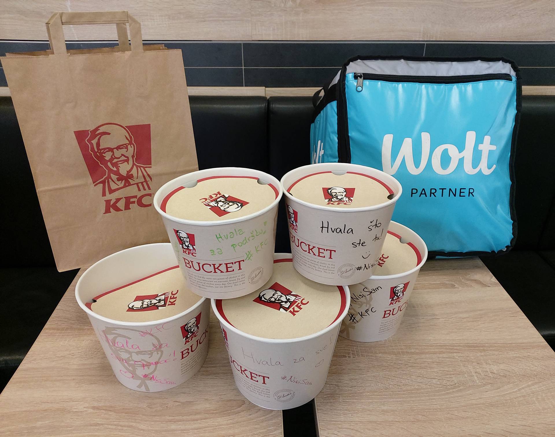 KFC i Wolt osigurali obroke za osoblje klinike Fran Mihaljević