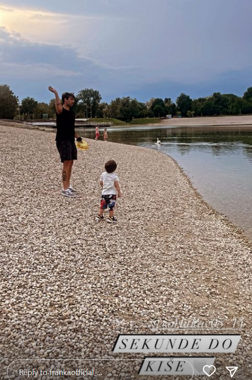 Franka podijelila fotku sa sinom i Ćorlukom s plaže i raznježila pratitelje: 'Sekunde do kiše'