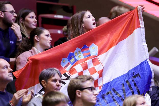 Malmo: Navijači Hrvatske i Mađarske na rukometnoj utakmici EHF prvenstva
