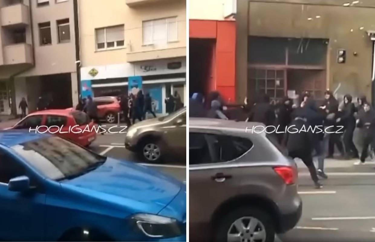 VIDEO Boysi i Torcida potukli se usred Zagreba, a onda je netko povikao 'Ide murja!'. Nestali su