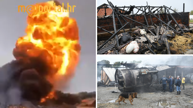 VIDEO Stravična eksplozija u okolici Bjelovara: Izgorjelo nam je 6 krava, 5 bikova, 8 svinja...