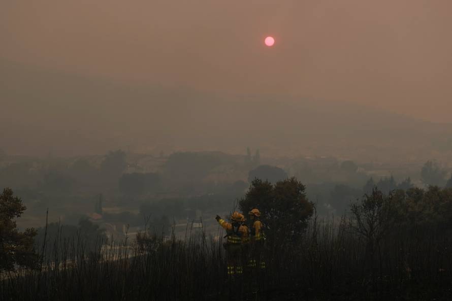 Wildfire in El Tiemblo, Spain