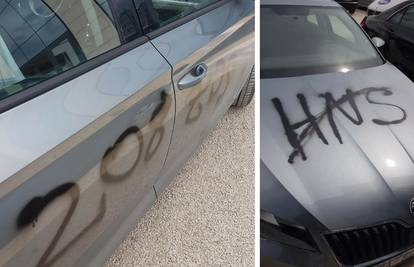 Mariću devastirali auto: Išarali su ga grafitima protiv HNS-a...
