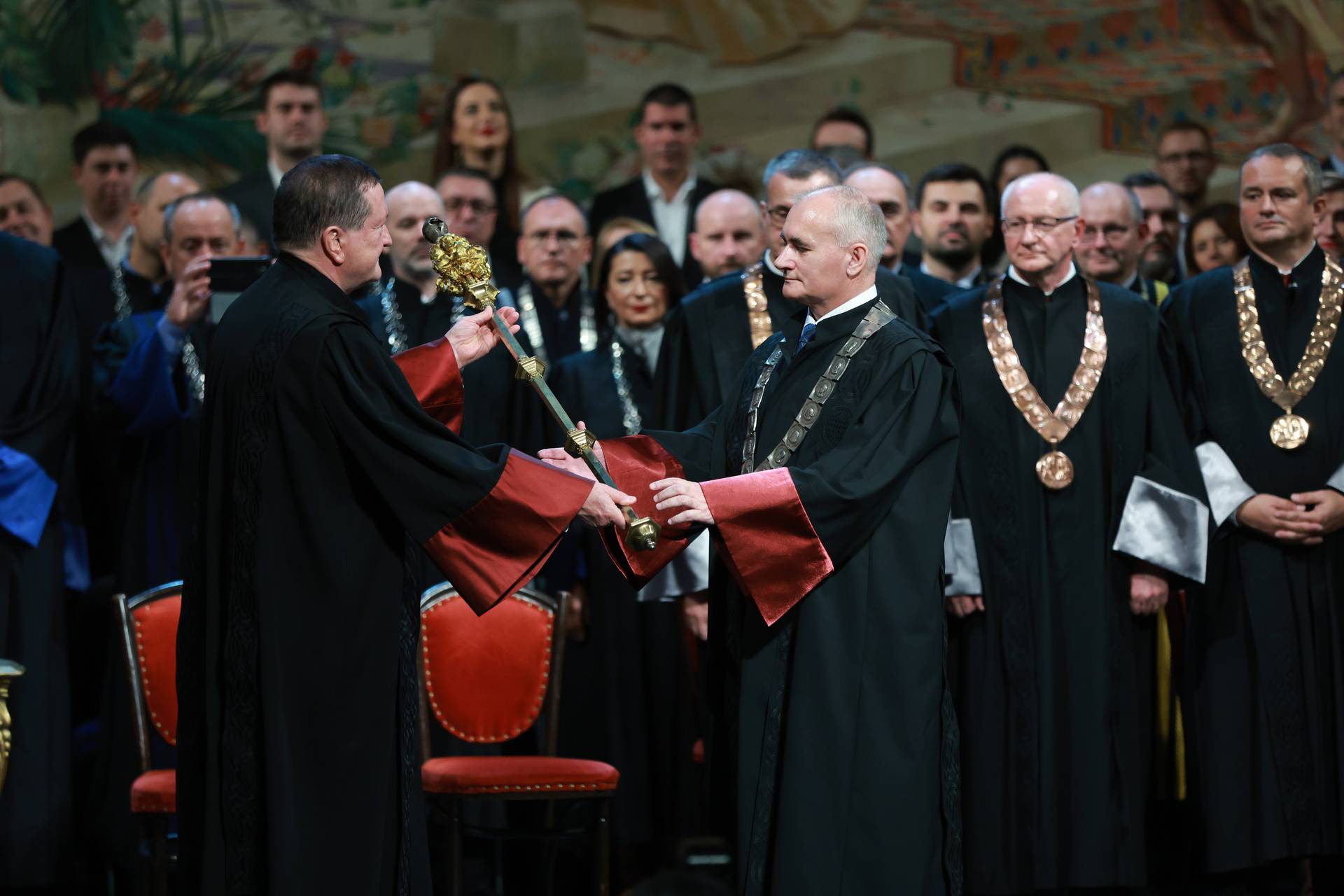 Zagreb: Svečana inauguracija rektora Sveučilišta u Zagrebu Stjepana Lakušića