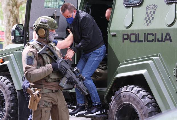 Petar Ćosić i Manuel Vulić Veneno dovedeni su na sud u Zagreb pod jakim mjerama osiguranja