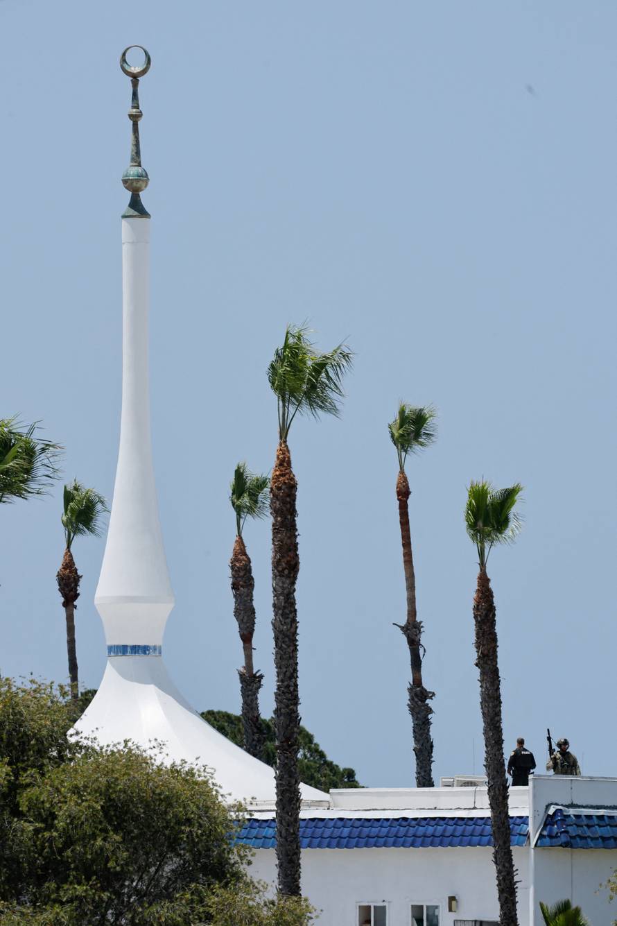 Scene of a reported active shooter situation at the Islamic Center in San Diego