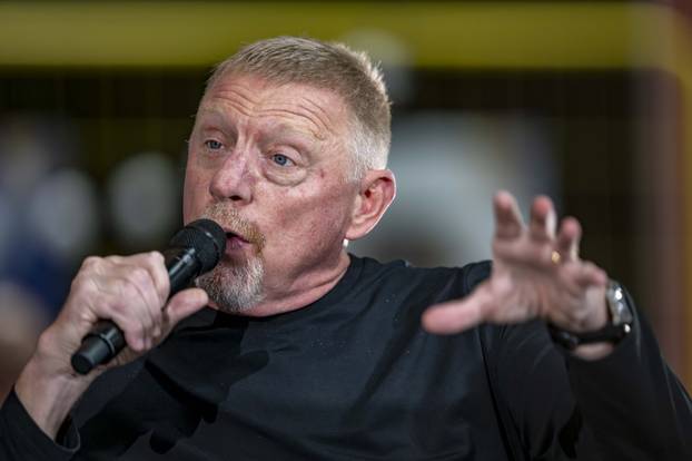 Tennis: Boris Becker speaks at the World University Games