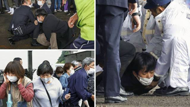 Pogledajte snimku: Napao je japanskog premijera. Nešto je eksplodiralo. Svi su pobjegli