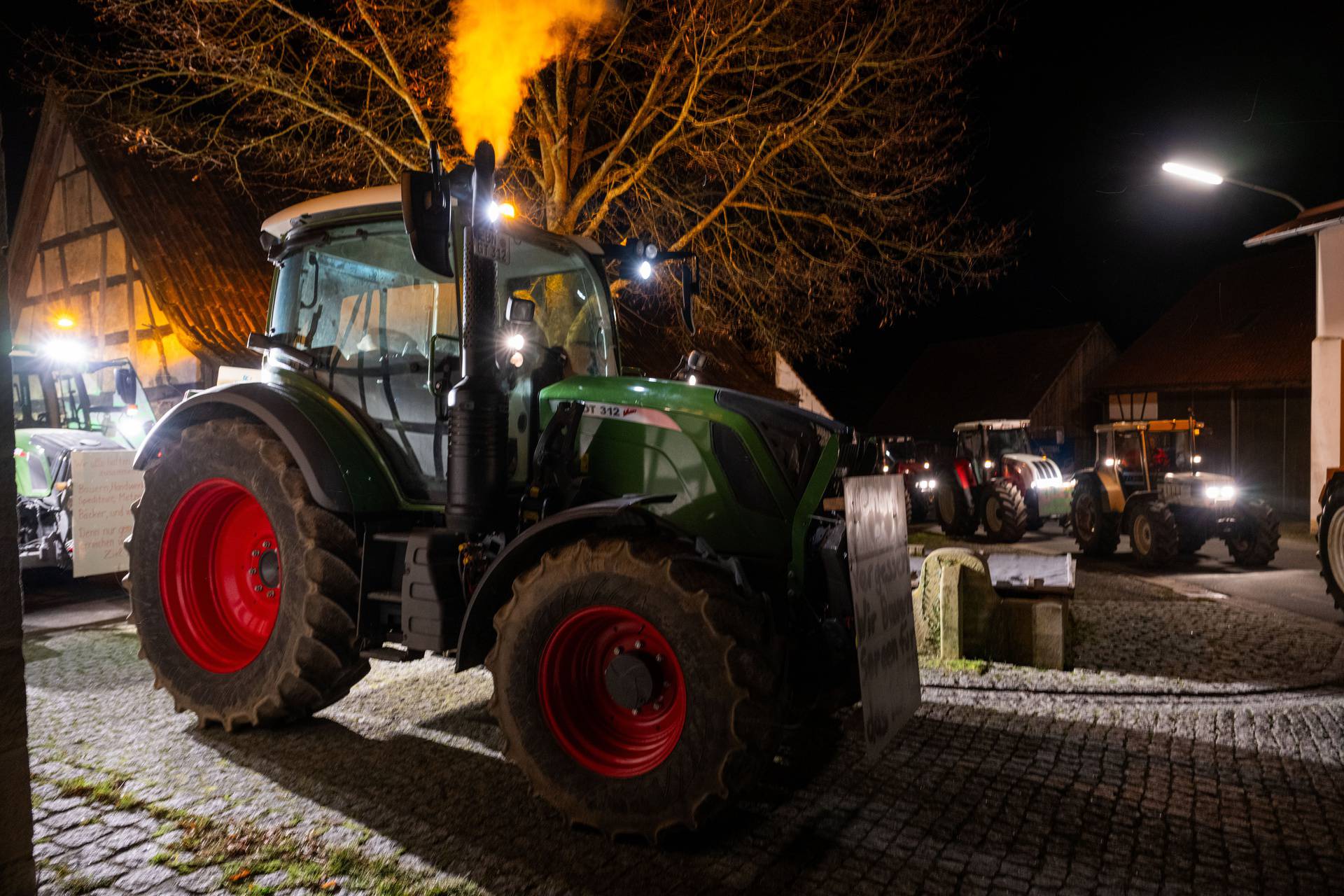 Farmer protests - Wüstenwelsberg