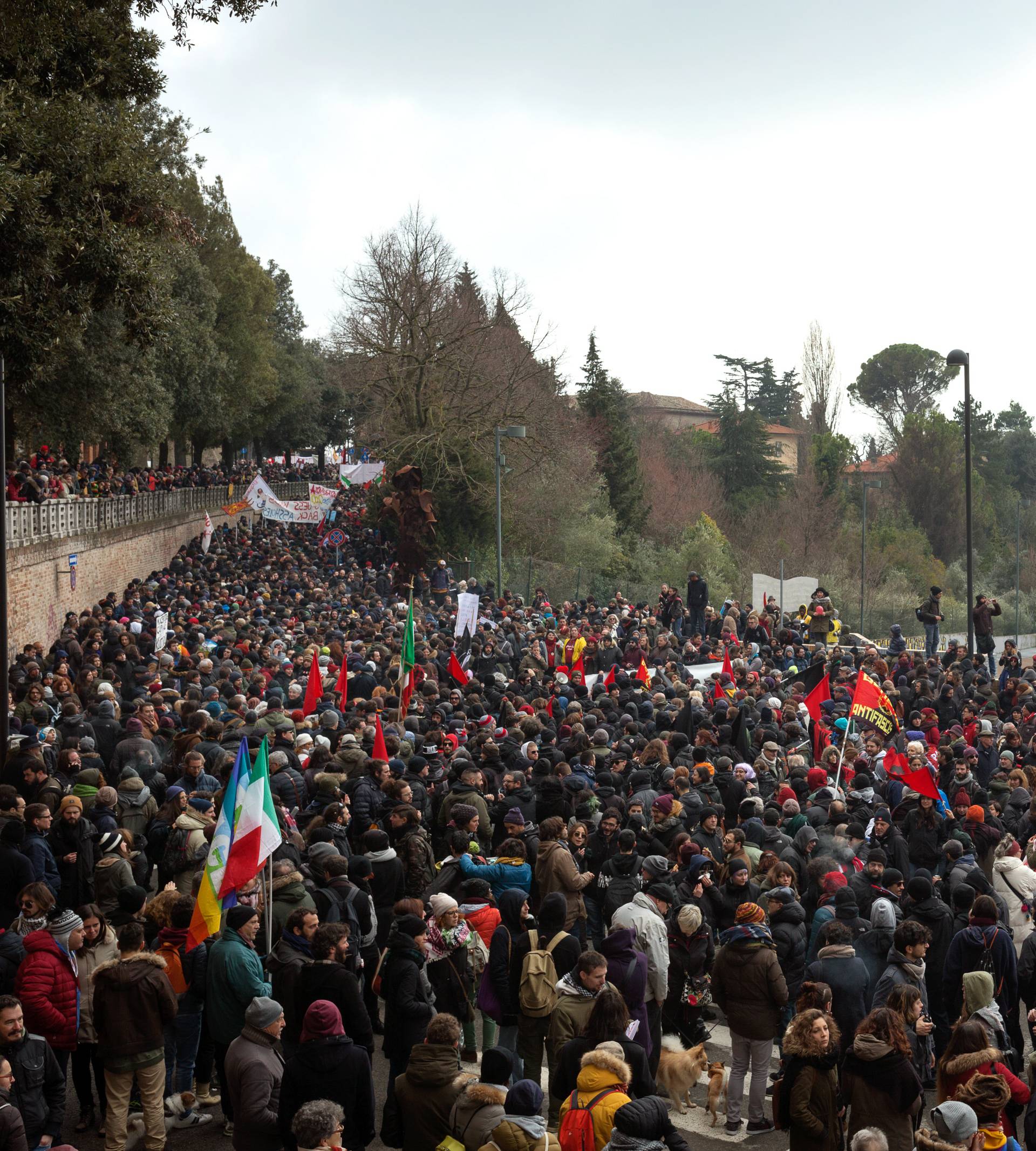 Macerata: Demonstration against fascism and racism