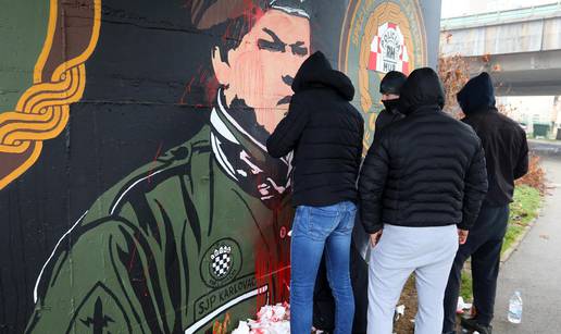 VIDEO Karlovac: Preko noći uništili mural Mihajlu Hrastovu, osuđenom za ratni zločin