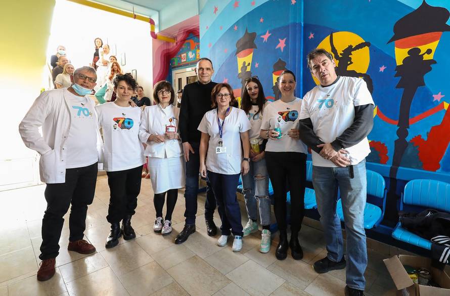 Zagreb: Zagreb film darovao je dječjoj bolnici Srebrnjak oslikavanje zidova