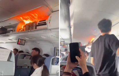 VIDEO Drama na letu: Litijska baterija izazvala požar u kabini aviona, morali prisilno sletjeti